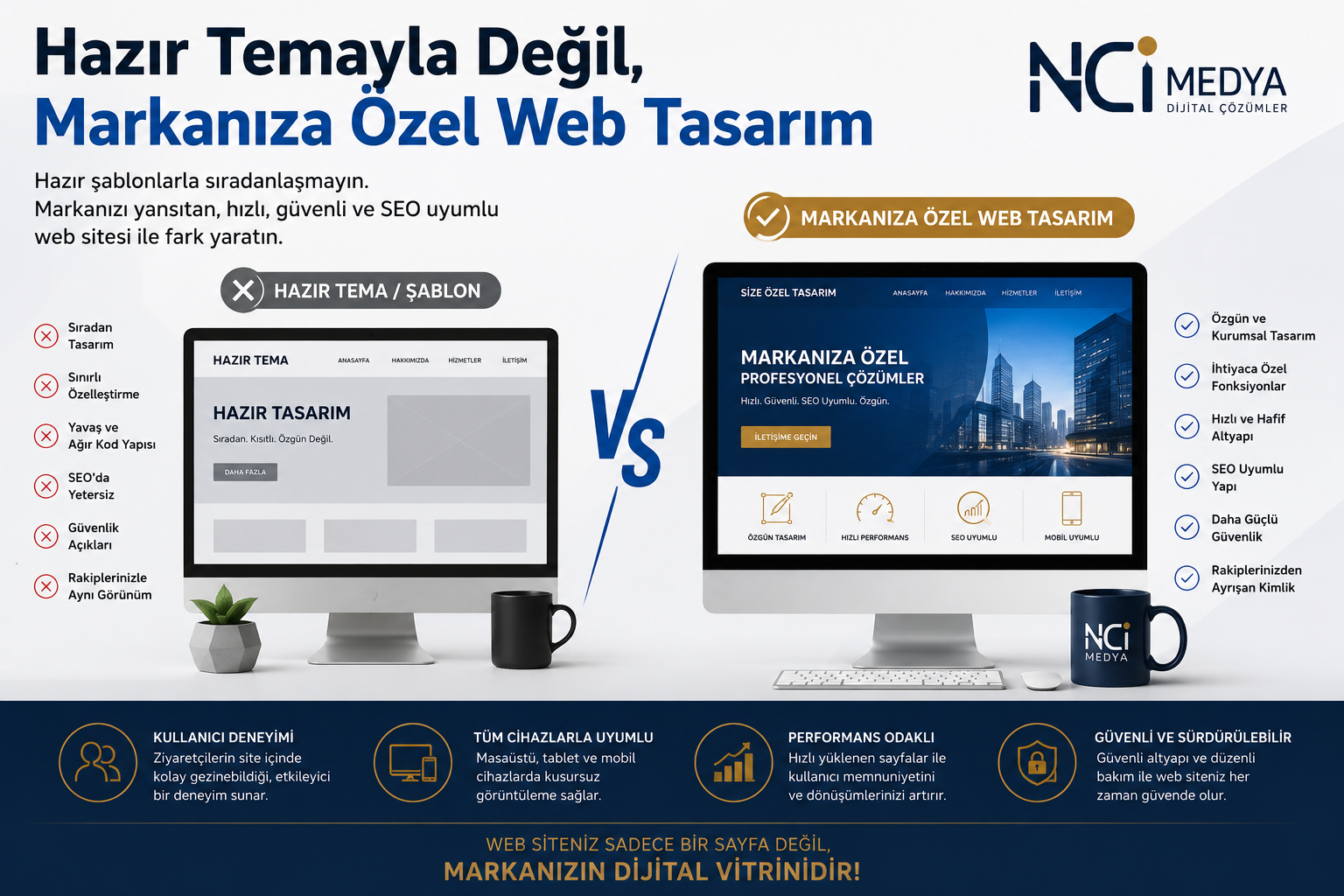 Hazır Web Sitesi Değil, Markanıza Özel Web Sitesi